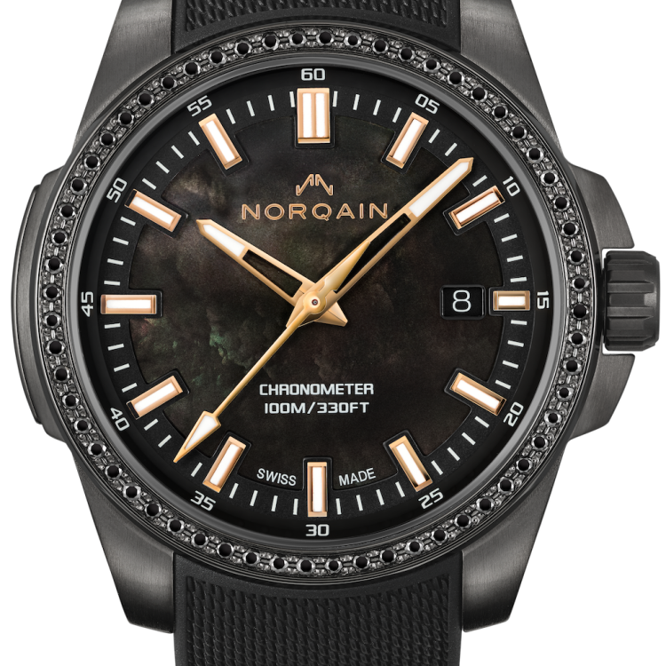 Norqain Watch Independence Black MOP And Diamonds Limited Edition