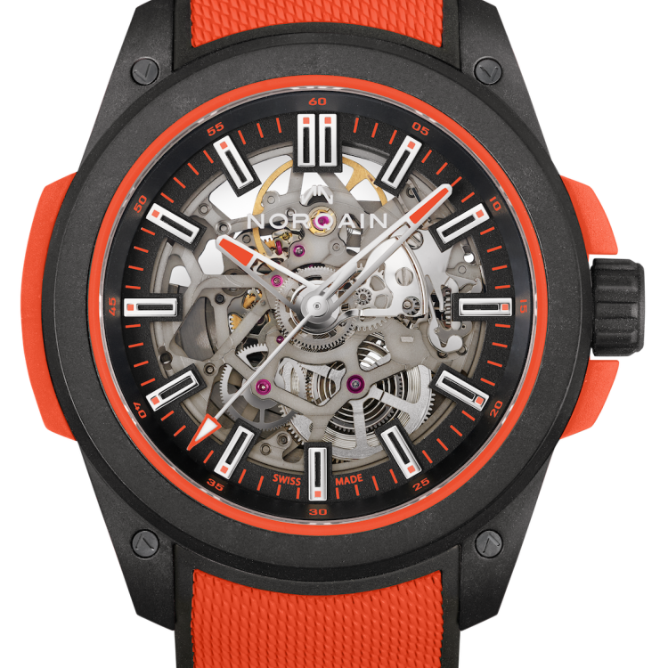 Norqain Watch Independence Wild One Skeleton 42mm Coral