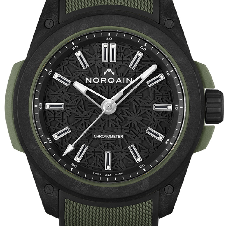 Norqain Watch Wild One & Norteq Black Khaki Mesh - Black