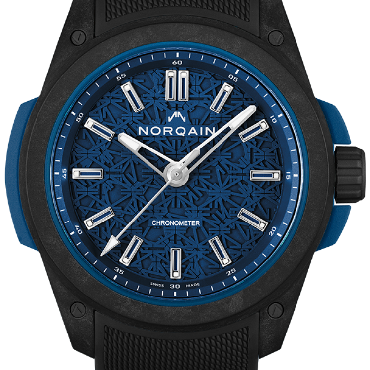 Norqain Watch Wild One & Norteq Blue Black Mesh - Blue