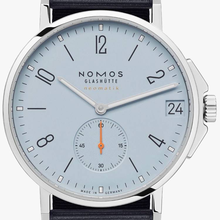 Nomos Glashutte Watch Ahoi Neomatik 38 Date Sky Sapphire Crystal