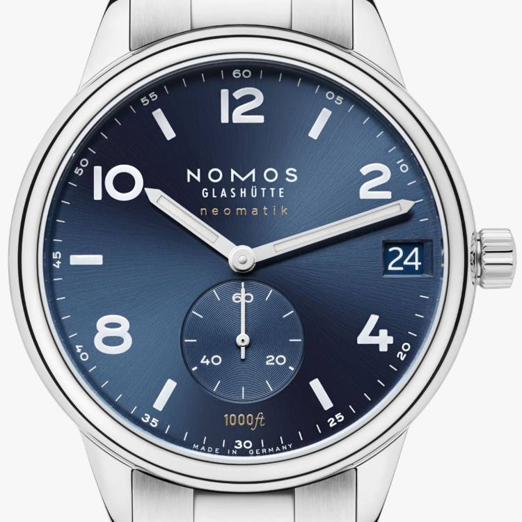Nomos Glashutte Watch Club Sport Neomatik 42 Date Blue