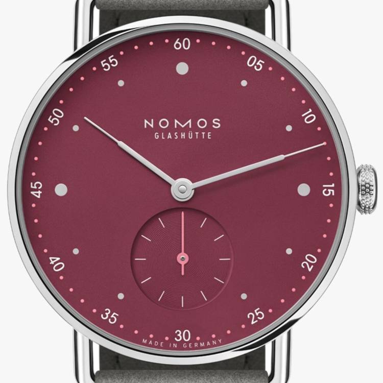 Nomos Glashutte Watch Metro 33 Muted Red