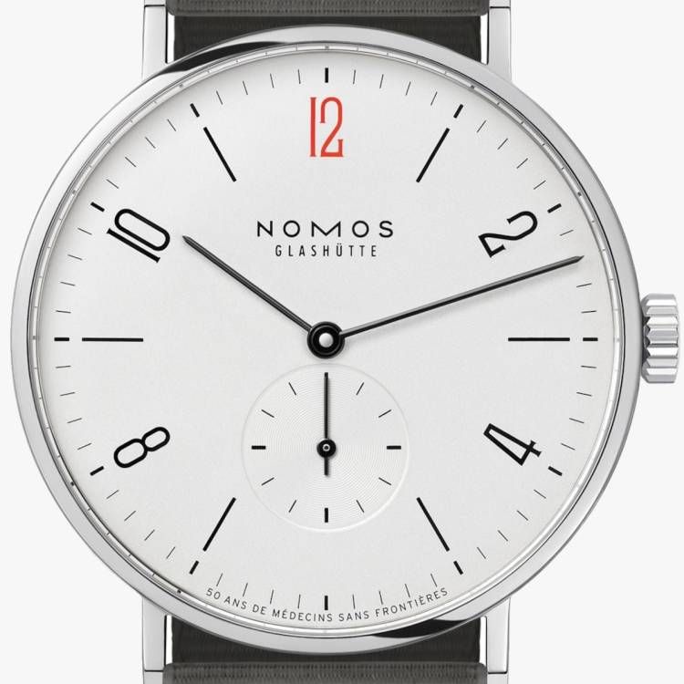 Nomos Glashutte Watch Tangente 38 Doctors Without Borders 50 Year Anniversary Edition