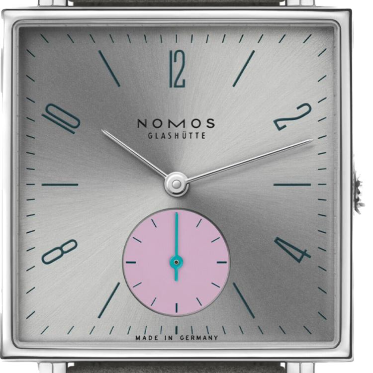 Nomos Glashutte Watch Tetra Silvercut Sapphire Crystal