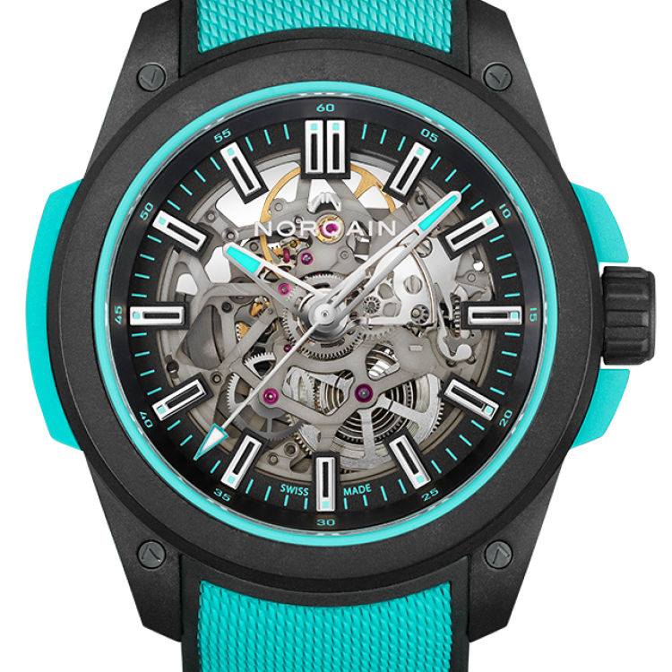 Norqain Watch Wild One Skeleton Turquoise
