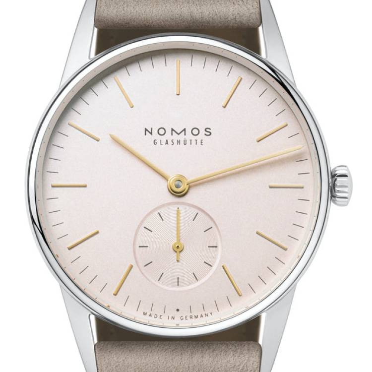 Nomos Glashutte Watch Orion 33 Rose Sapphire Crystal - Rose