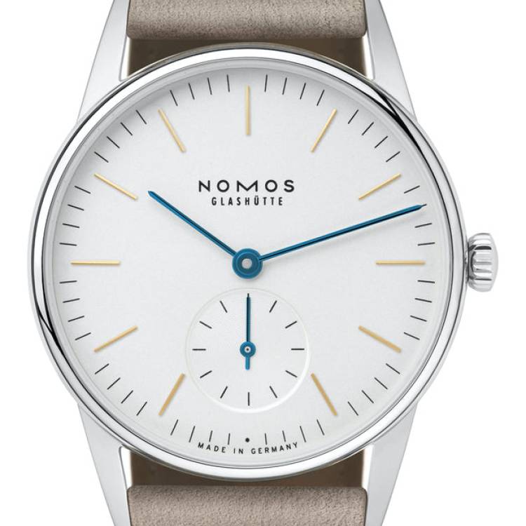 Nomos Glashutte Watch Orion 33 Sapphire Crystal - White