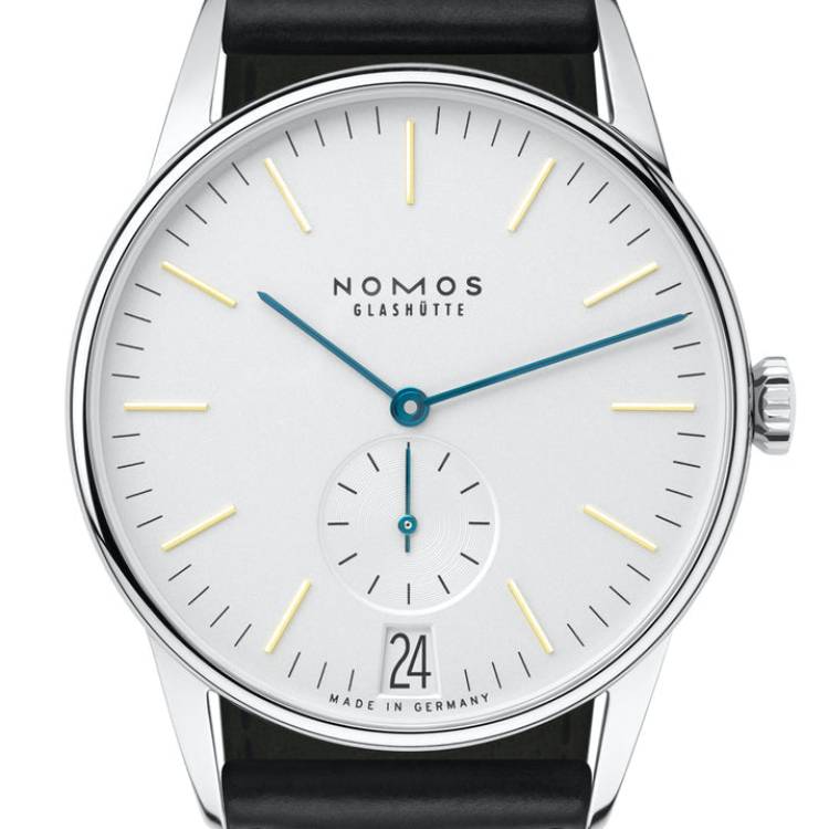 Nomos Glashutte Watch Orion Datum Sapphire Crystal - White