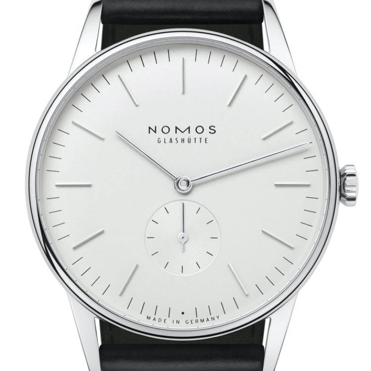Nomos Glashutte Watch Orion 38 Weiss Sapphire Crystal - White
