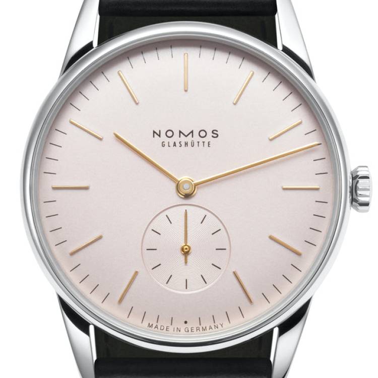 Nomos Glashutte Watch Orion Rose Sapphire Crystal - Cream