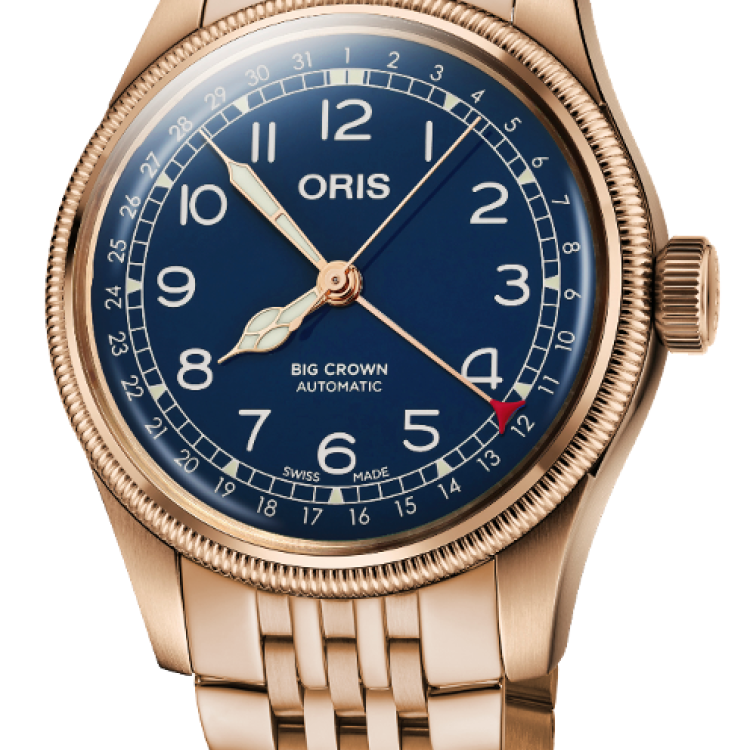 Oris Watch Big Crown Pointer Date Bronze Blue