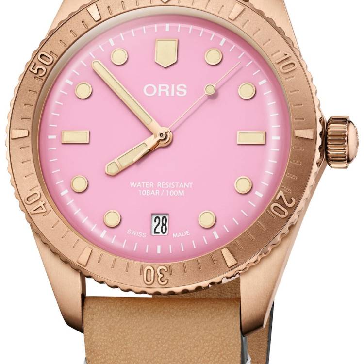 Oris Watch Divers Sixty-Five Cotton Candy Lipstick Pink - Pink