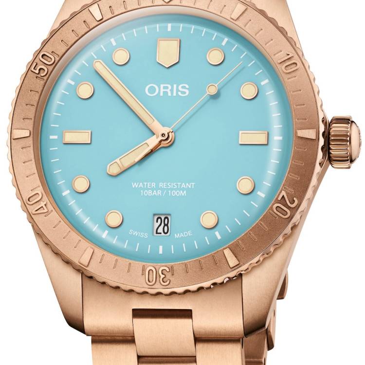 Oris Watch Divers Sixty-Five Cotton Candy Sky Blue Bracelet - Blue