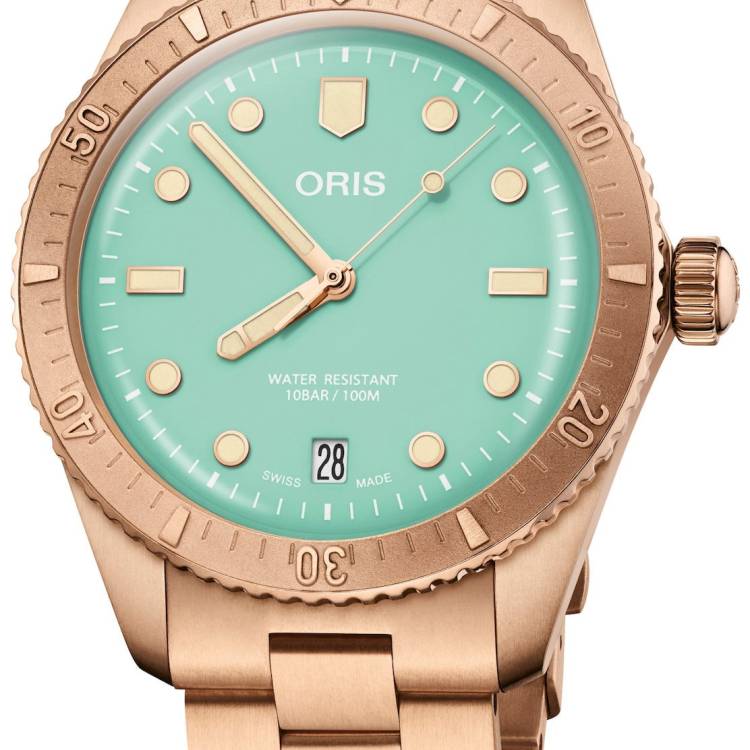 Oris Watch Divers Sixty-Five Cotton Candy Wild Green Bracelet