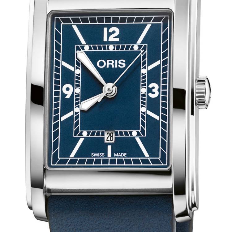 Oris Watch Rectangular Blue - Blue
