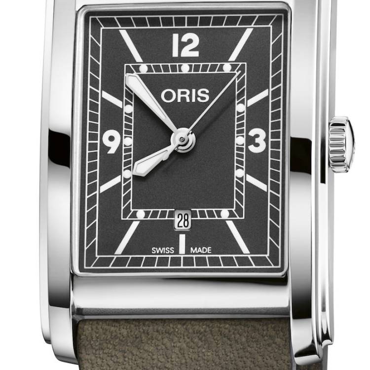 Oris Watch Rectangular Grey
