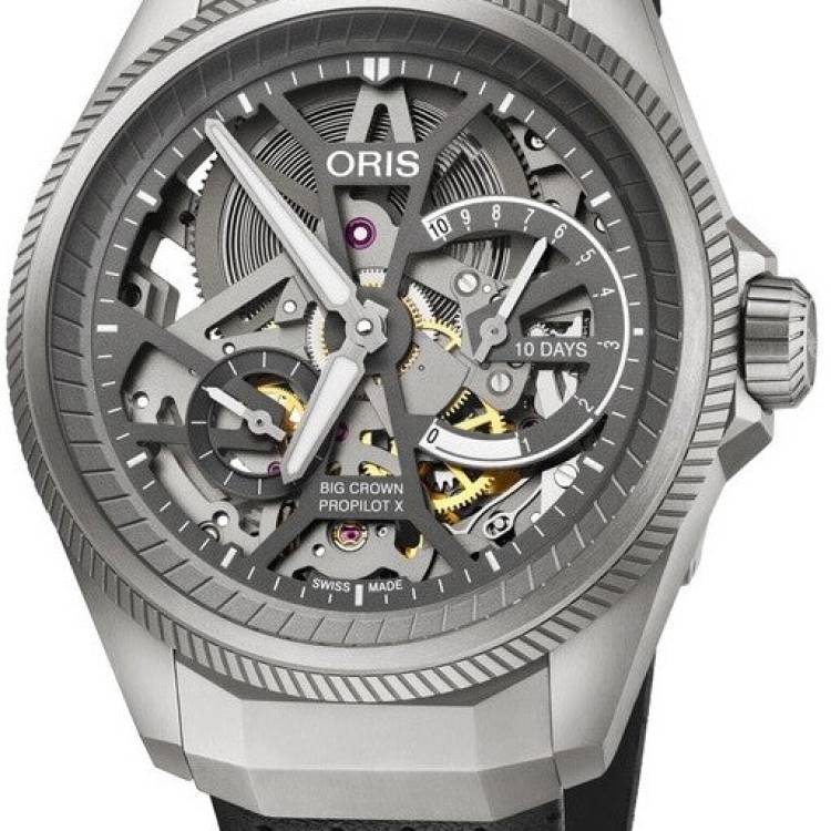 Oris Watch Big Crown ProPilot X Calibre 115 Skeleton Leather - Skeleton