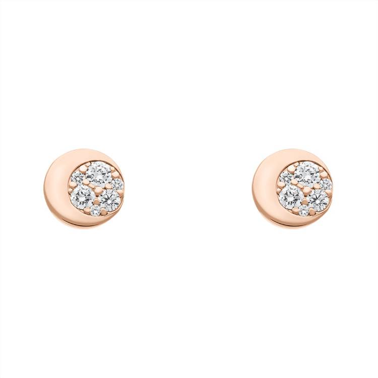 Pasquale Bruni Luce 18ct Rose Gold 0.35ct Diamond Stud Earrings - Gold