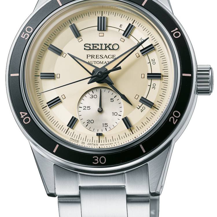Seiko Presage Watch 60s Style - Black