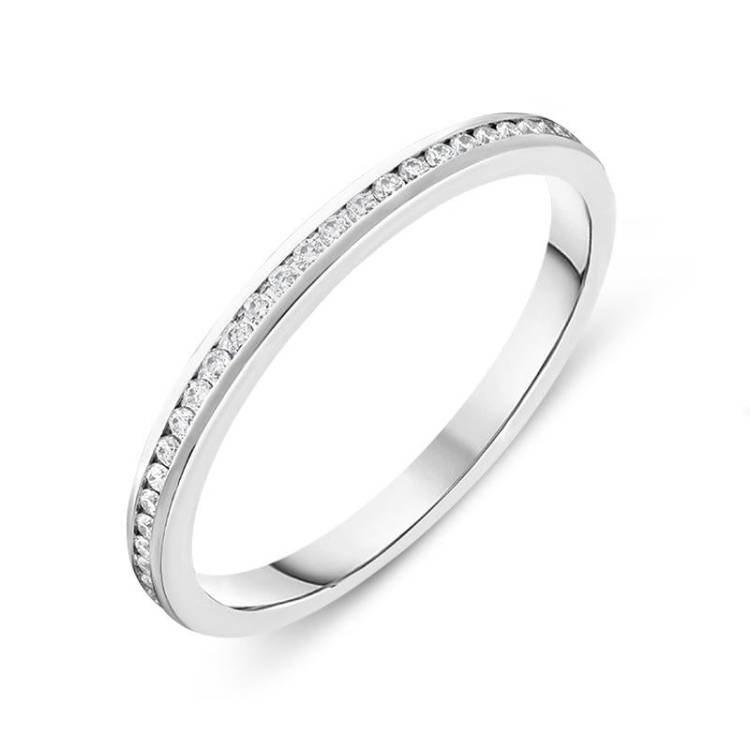 Platinum 0.27ct Diamond Wedding Eternity Ring