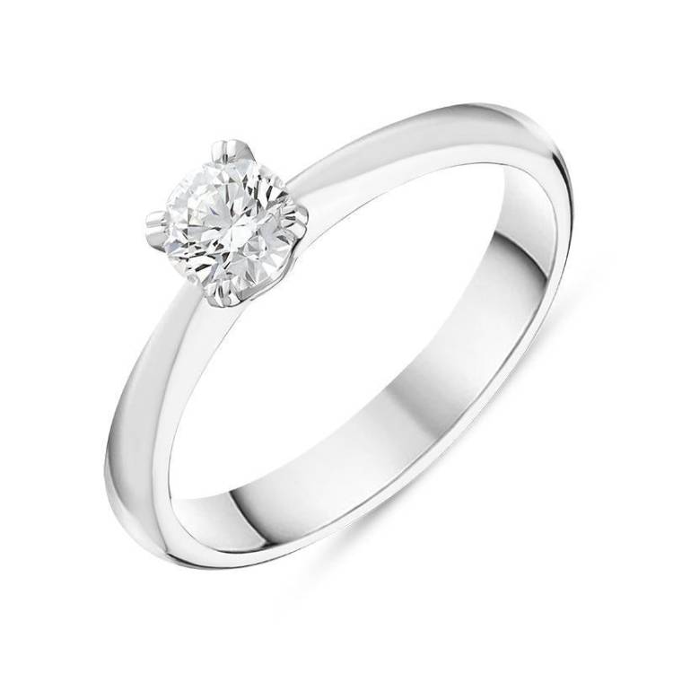Platinum Brilliant Cut 0.31ct Diamond Solitaire Ring