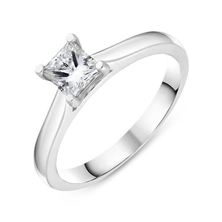 Platinum 0.58ct Diamond Solitare Ring