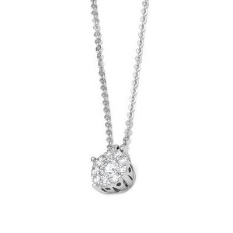 Ponte Vecchio Artemide 18ct White Gold 0.43ct Diamond Necklace - White Gold