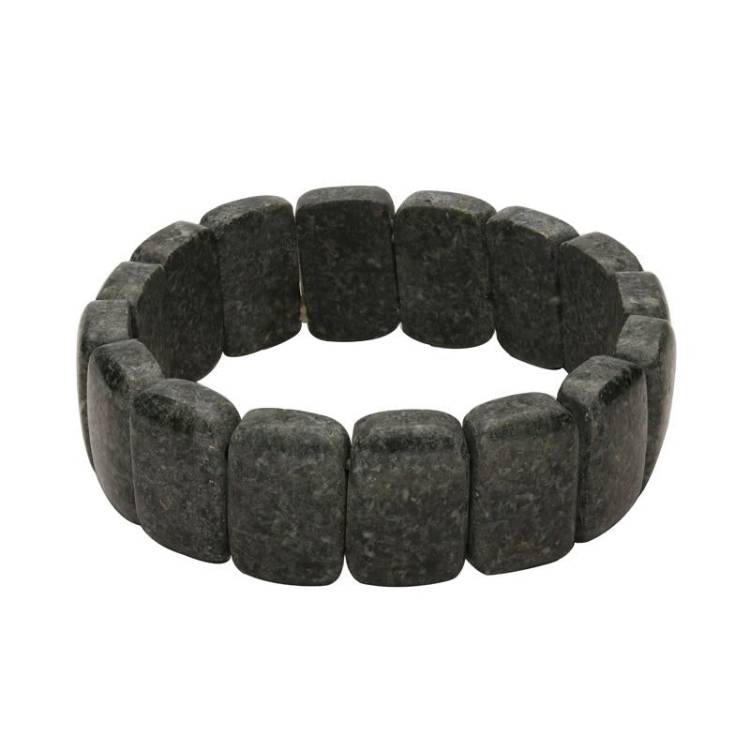 Preseli Bluestone Rectangular Elasticated Bracelet D - Option1 Value Silver