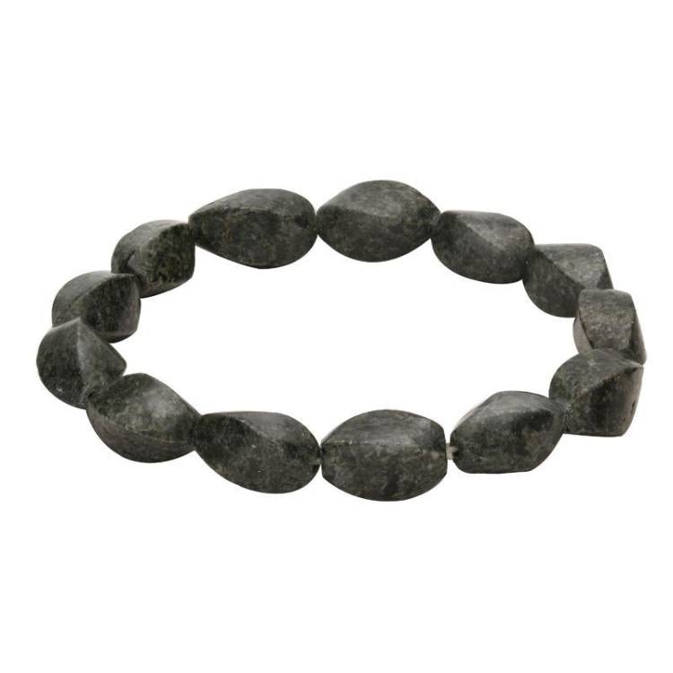Preseli Twisted Bead Stretch Bracelet D - Option1 Value Silver