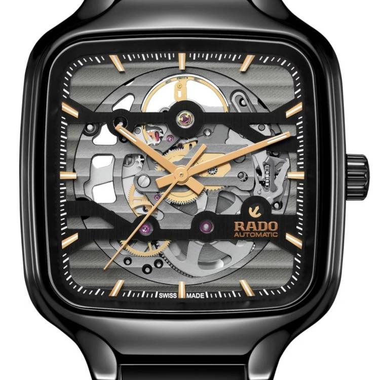 Rado Watch True Square Automatic Skeleton Black Unisex