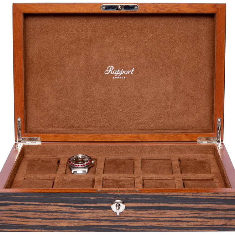 Rapport Watch Box Heritage 10 Macassar