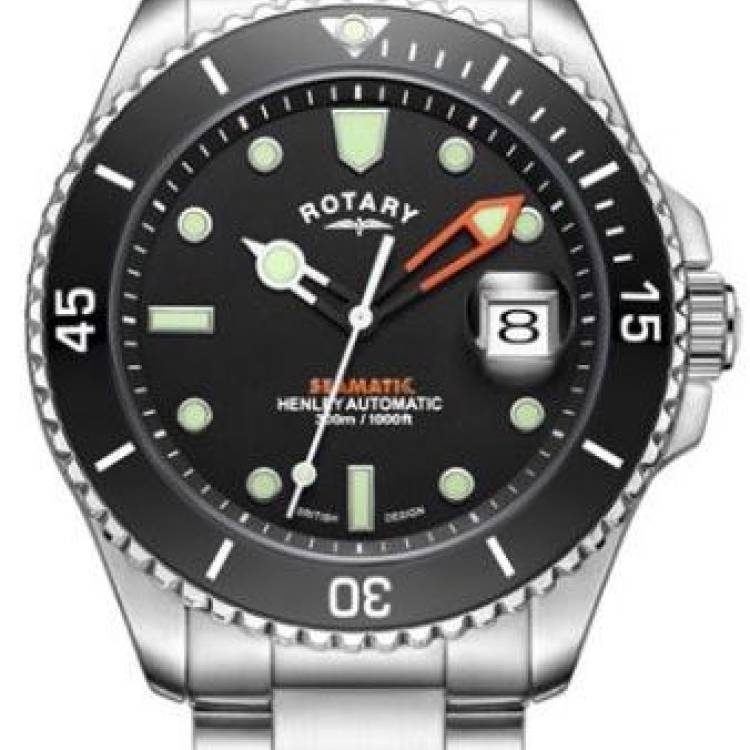Rotary Watch Henley Seamatic - Black