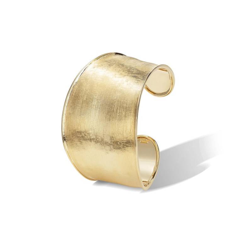 Marco Bicego Lunaria 18ct Yellow Gold Wide Cuff Bangle - Yellow Gold