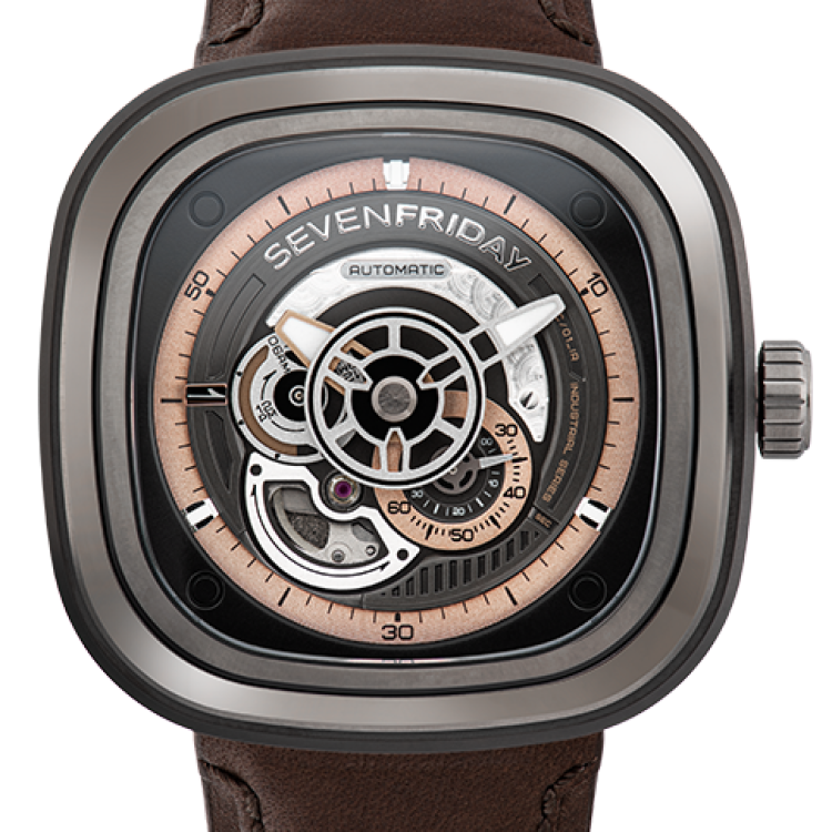 SevenFriday Watch P2C/01 Gunmetal PVD - Black