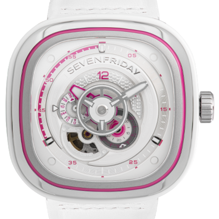 SevenFriday Watch P3C/12 Beach Club Lipstick Pink Limited Edition