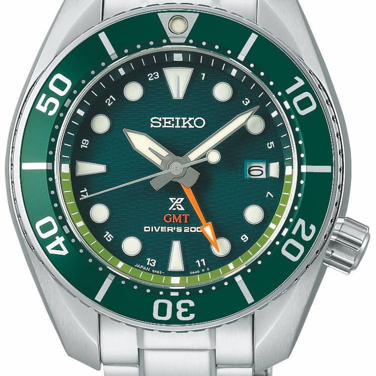 Seiko Watch Prospex Seascape Sumo Solar GMT Diver - Black