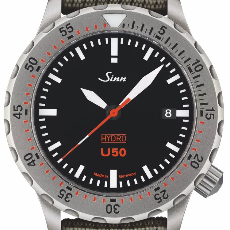 Sinn Watch U50 Hydro Textile Olive Grey
