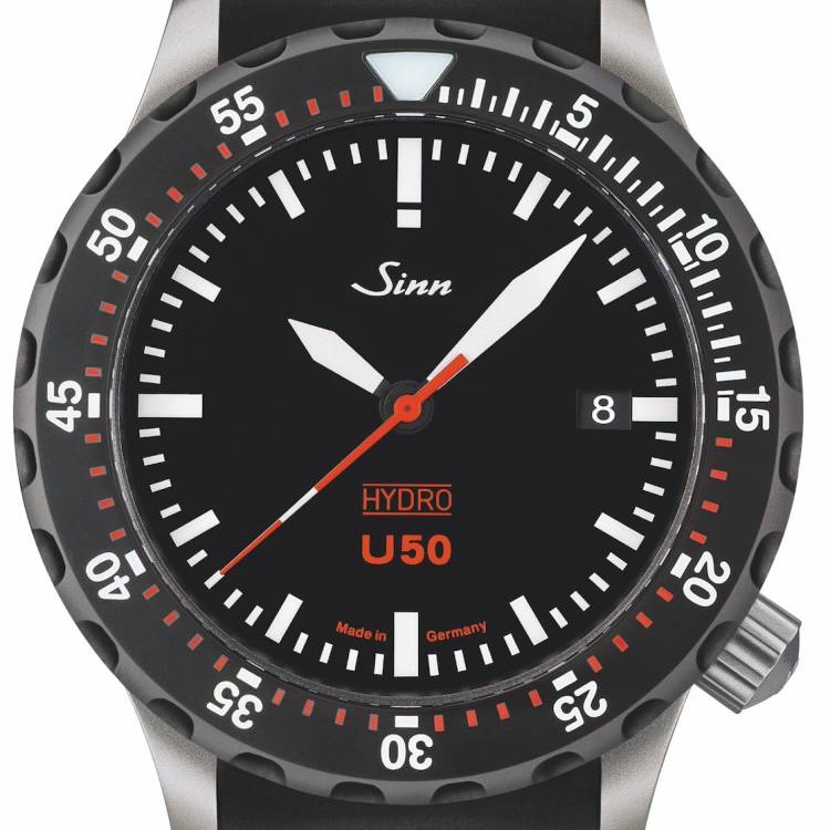 Sinn Watch U50 Hydro SDR Silicone Black