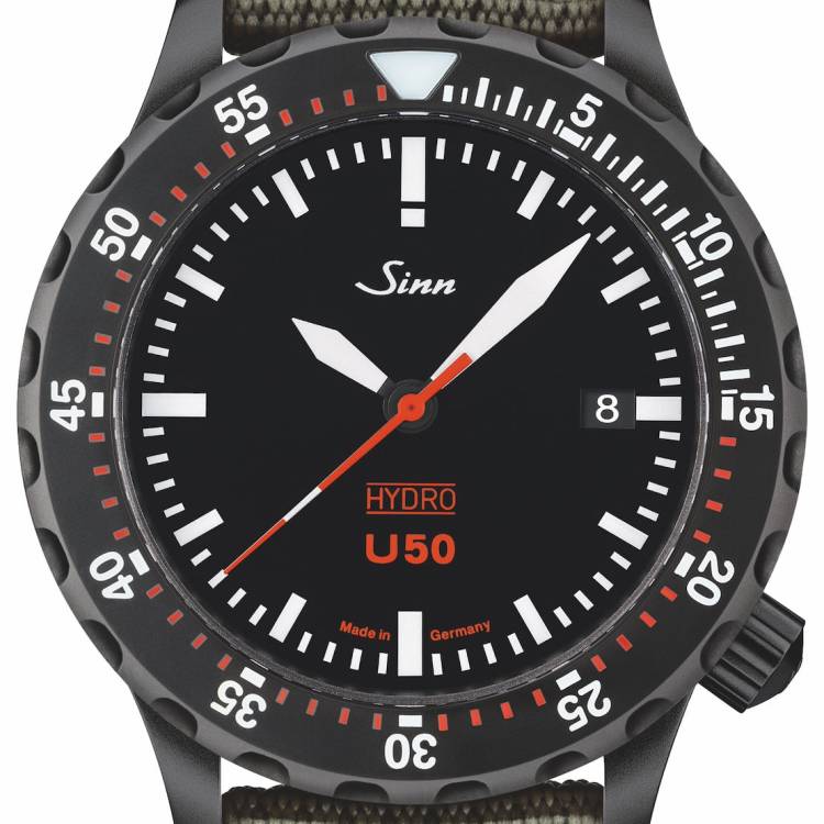 Sinn Watch U50 Hydro S Textile Olive Grey