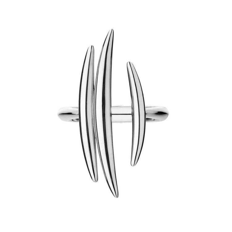 Shaun Leane Quill Sterling Silver Triple Bar Ring - M
