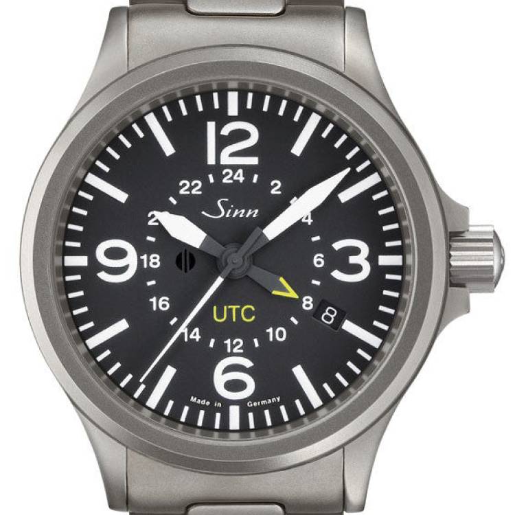 Sinn Watch 856 UTC Bracelet - Black