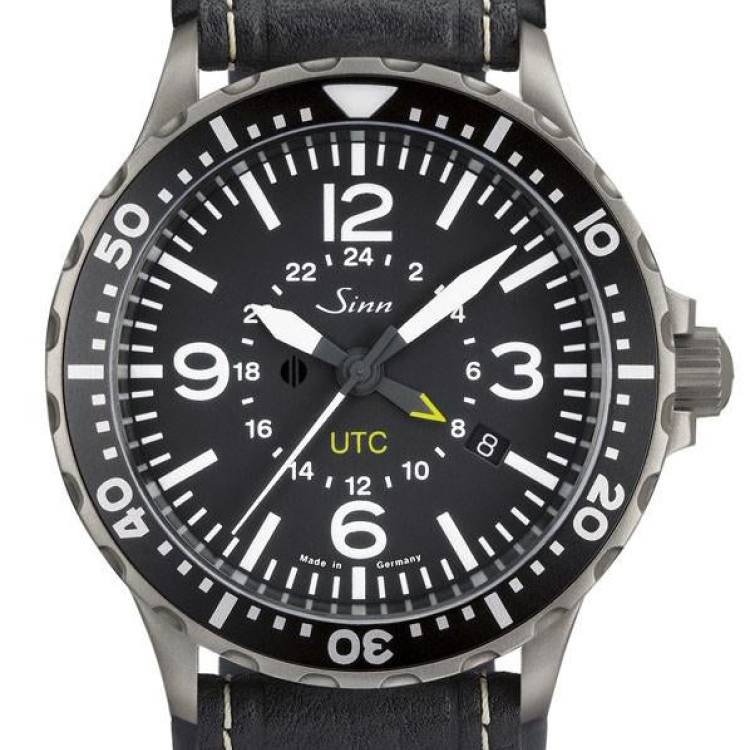 Sinn Watch 857 UTC Leather - Black
