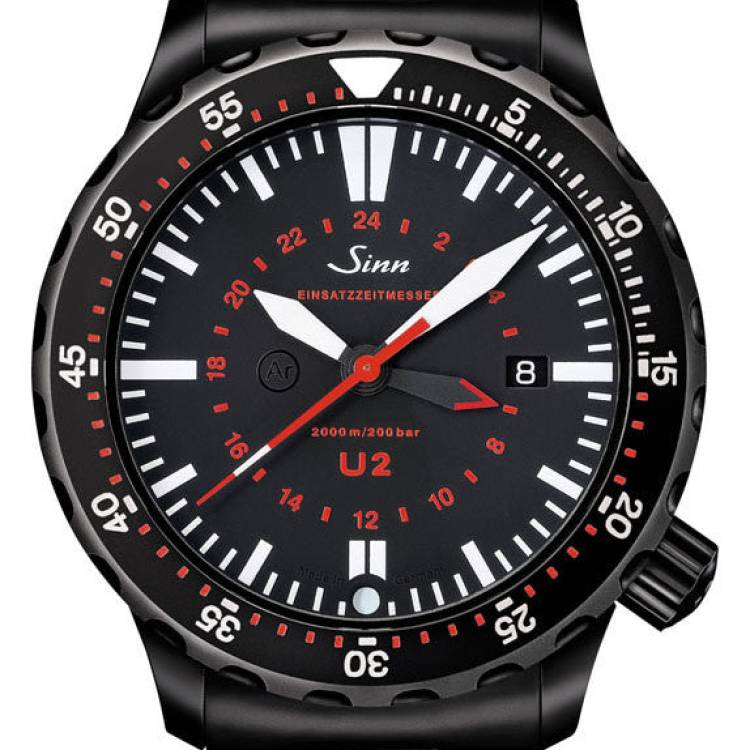 Sinn Watch U2 S - EZM 5 PVD Bracelet - Black