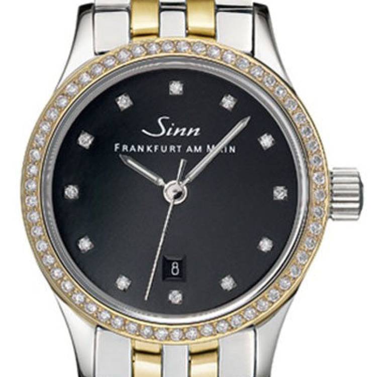 Sinn Watch 456 TW70 GG Ladies Diamond Bracelet - Black