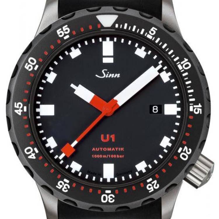 Sinn Watch U1 SDR Rubber - Black