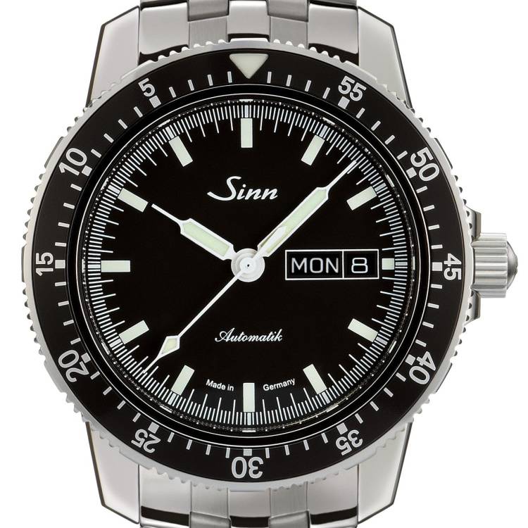 Sinn Watch 104 St Sa I Fine Link Bracelet - Black