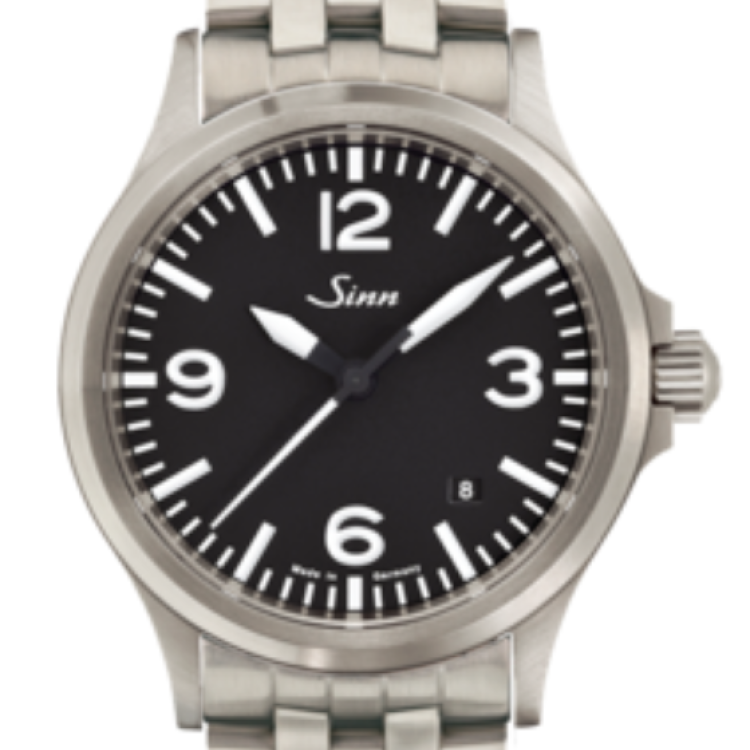 Sinn Watch 556 A Fine Link Bracelet - Black