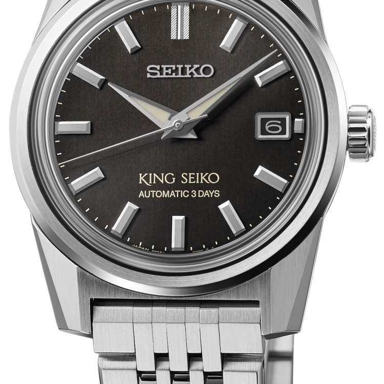 King Seiko Watch KSK Charcoal Suit 6R 3 Day Power Reserve
