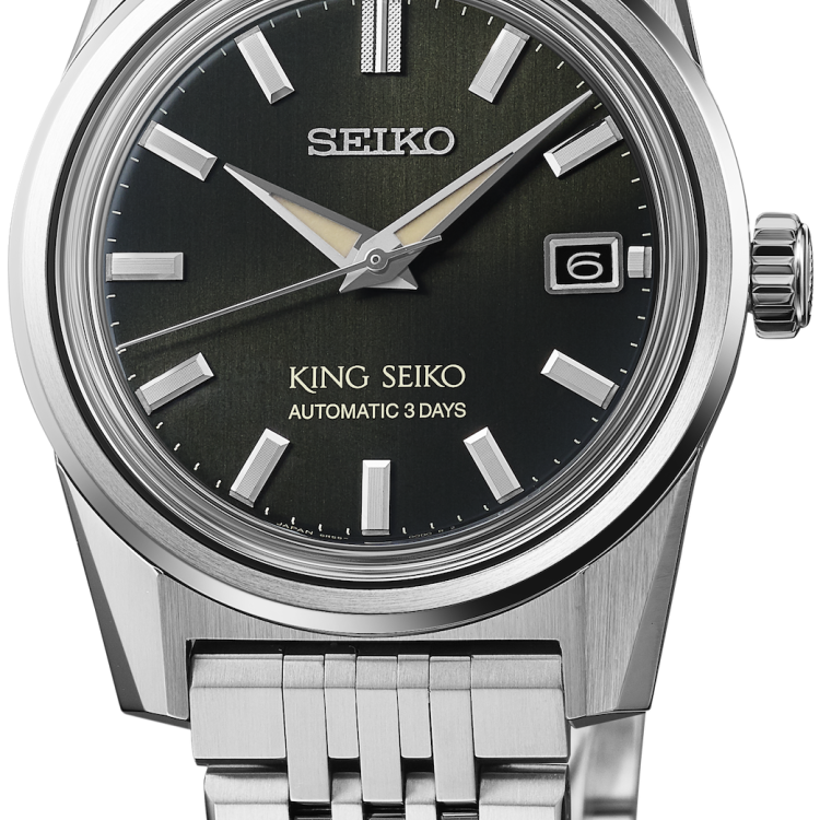King Seiko Watch KSK Olive Suede 6R 3 Day Power Reserve
